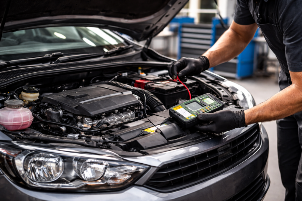Car battery replacement and testing in Wirral and Merseyside